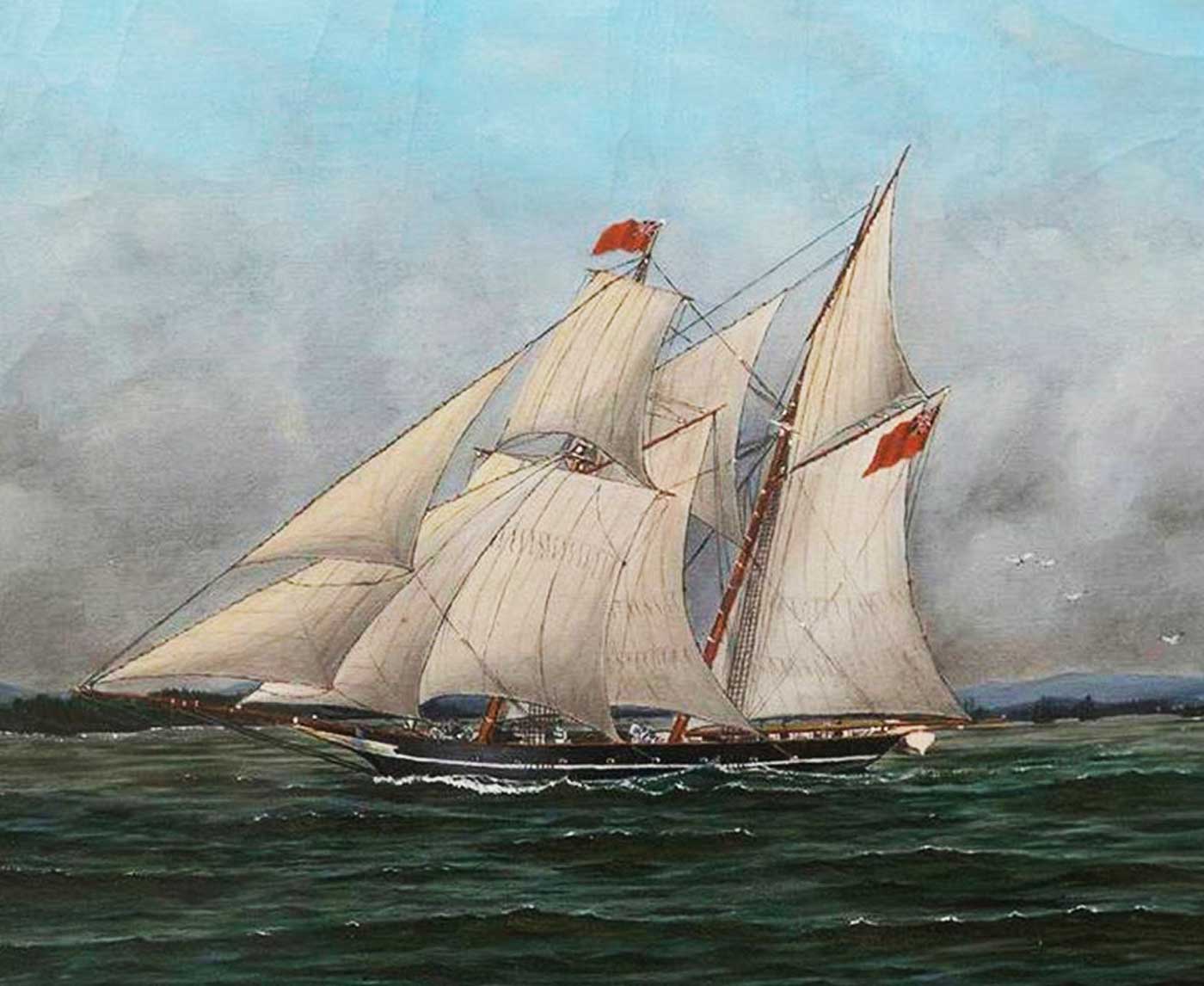 Painting of the Liverpool Packet